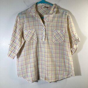 Womens Vintage Look At Me V Neck Top‎ Pullover 16 Cotton Polyester